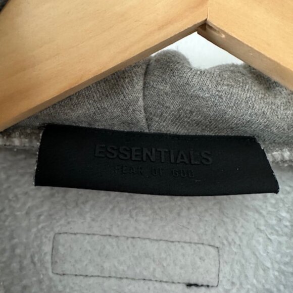 Fear of God Essentials Spring Tab Detail Hoodie, Gray - Large - Picture 4 of 4